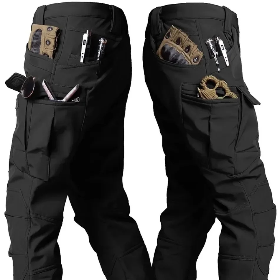 Winter Clothing Pk - Celana Kargo Taktis Bahan Fleece untuk