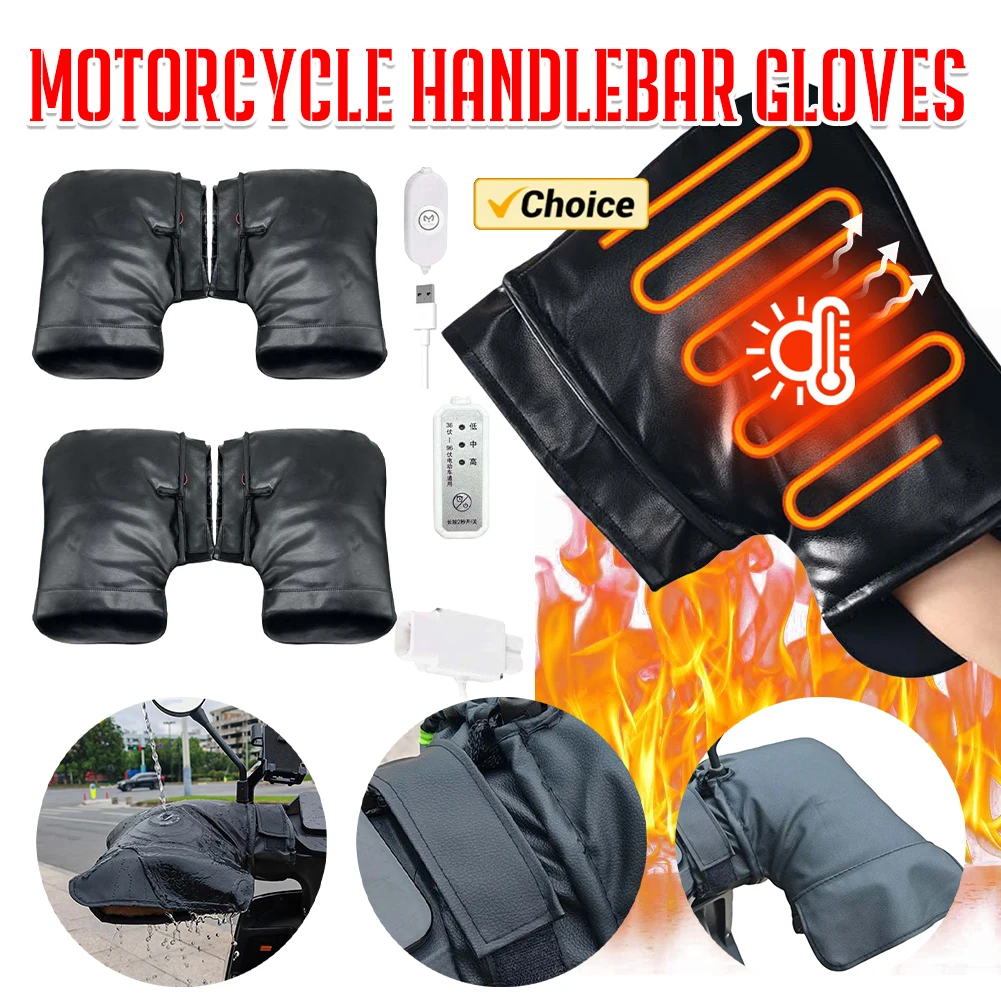 Heated Gloves Electric - Sarung Tangan Setang Pemanas Elektrik Pengaturan
