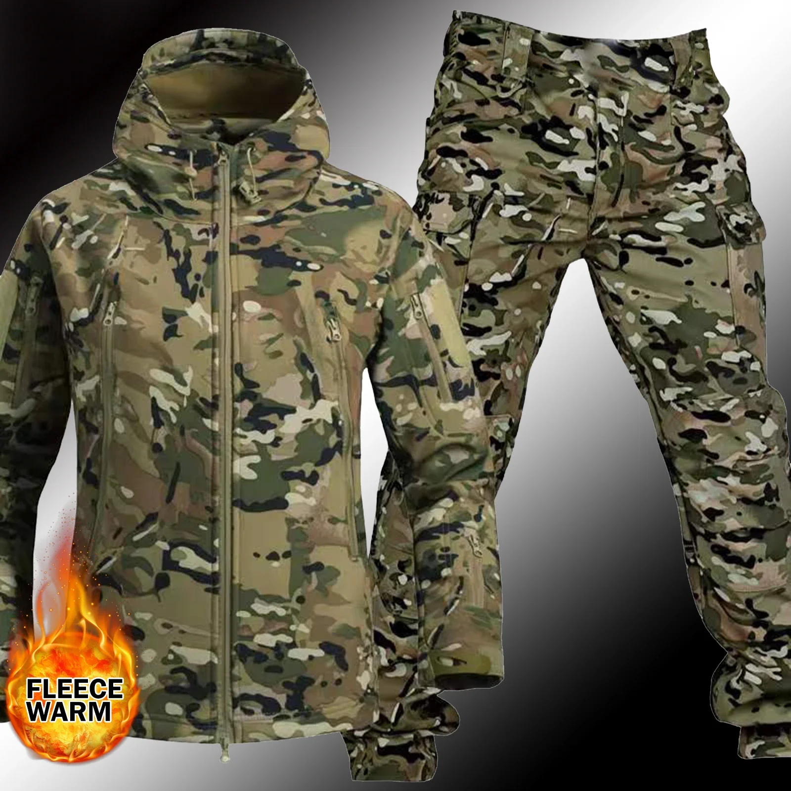 Setelan olahraga pria, tebal,  - Winter Clothing Hiking ulasan dan harga